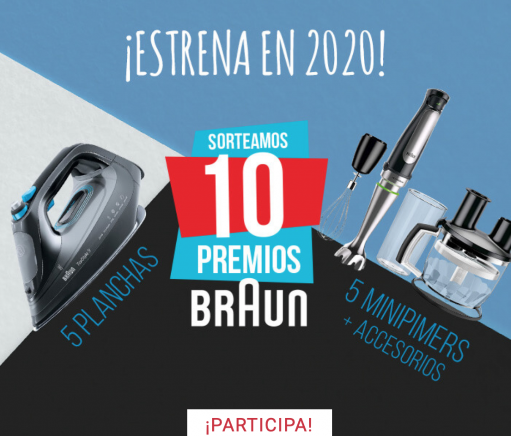 Consigue 10 productos Braun gratis